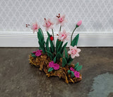 Dollhouse Lily Lilies Flower Bed Border Pink 1:12 Scale Miniature Garden - Miniature Crush