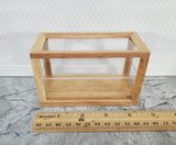 Dollhouse Low Display Case for Bakery Store or Shop 1:12 Scale Furniture Light Oak - Miniature Crush