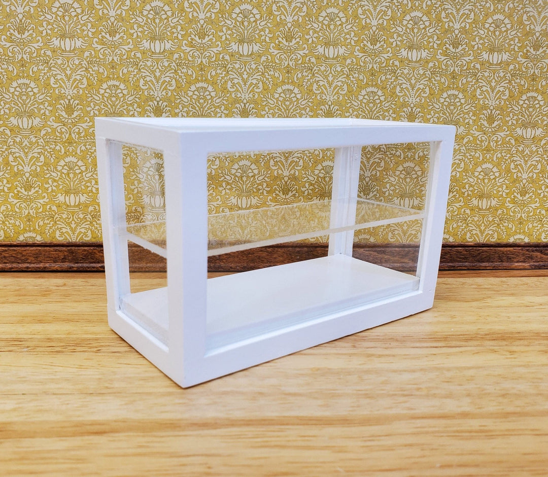 Dollhouse Low Display Case for Bakery Store or Shop 1:12 Scale Furniture White - Miniature Crush