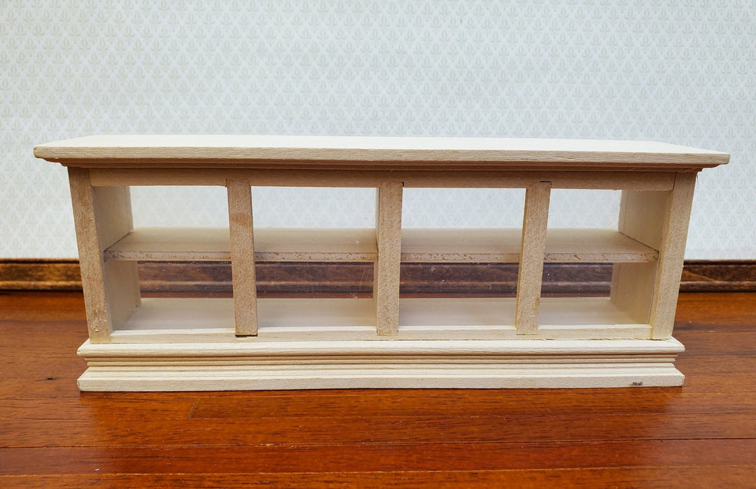 Dollhouse Low Display Counter for Bakery Store or Shop 1:12 Scale Unpainted Miniature - Miniature Crush