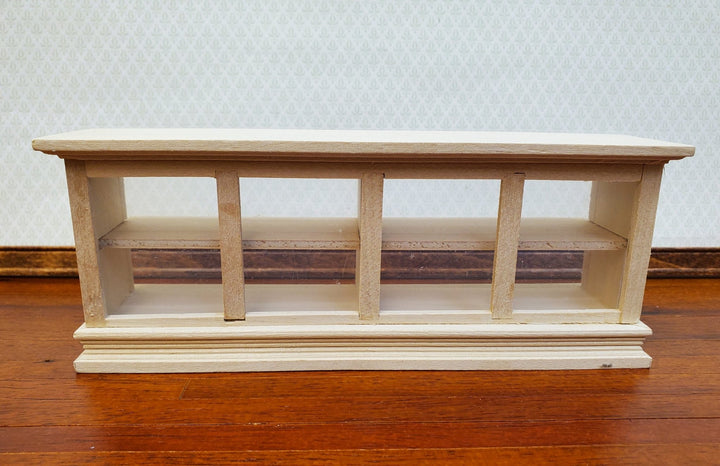 Dollhouse Low Display Counter for Bakery Store or Shop 1:12 Scale Unpainted Miniature - Miniature Crush