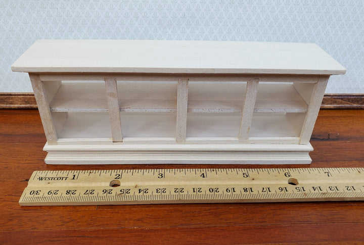 Dollhouse Low Display Counter for Bakery Store or Shop 1:12 Scale Unpainted Miniature - Miniature Crush