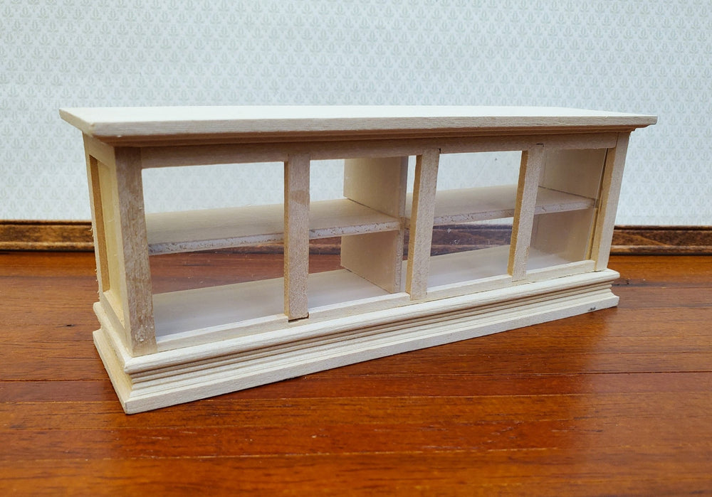 Dollhouse Low Display Counter for Bakery Store or Shop 1:12 Scale Unpainted Miniature - Miniature Crush