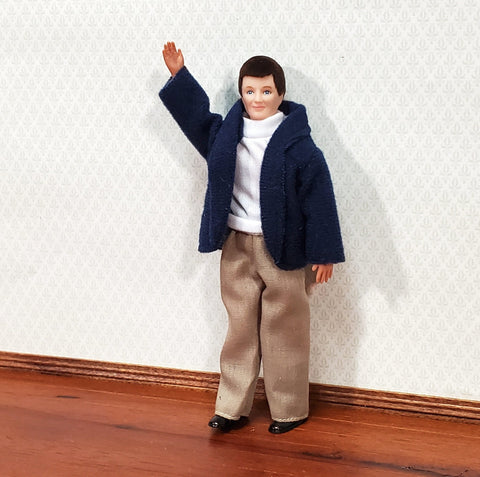 thumbnail image 2 of Melody Jane 1:12 Scale Dollhouse Father Figure - Porcelain Miniature Person For Dollhouse Scenes 2 of 11