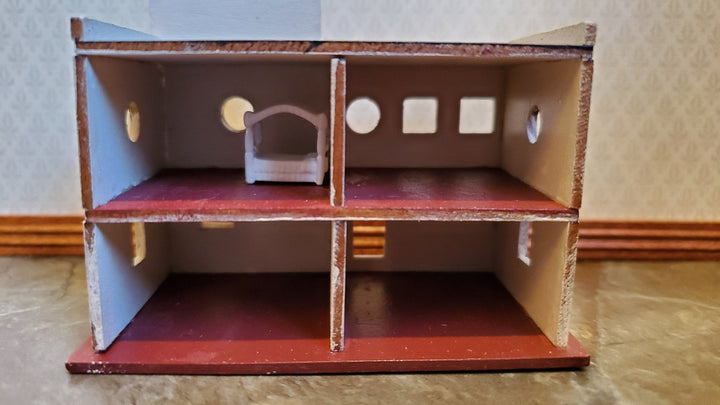 Dollhouse Miniature 1:144 Scale Canopy Bed White Micro Minis Furniture - Miniature Crush
