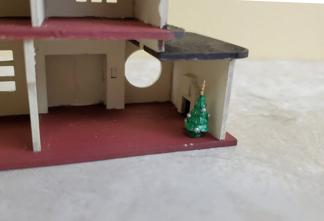 Dollhouse Miniature 1:144 Scale Christmas Tree with Star Metal Micro Minis - Miniature Crush