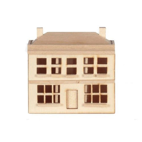 Dollhouse Miniature 1:144 Scale Dolls House Front Opening 6 Rooms Unfinished - Miniature Crush