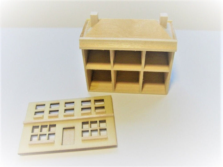 Dollhouse Miniature 1:144 Scale Dolls House Front Opening 6 Rooms Unfinished - Miniature Crush