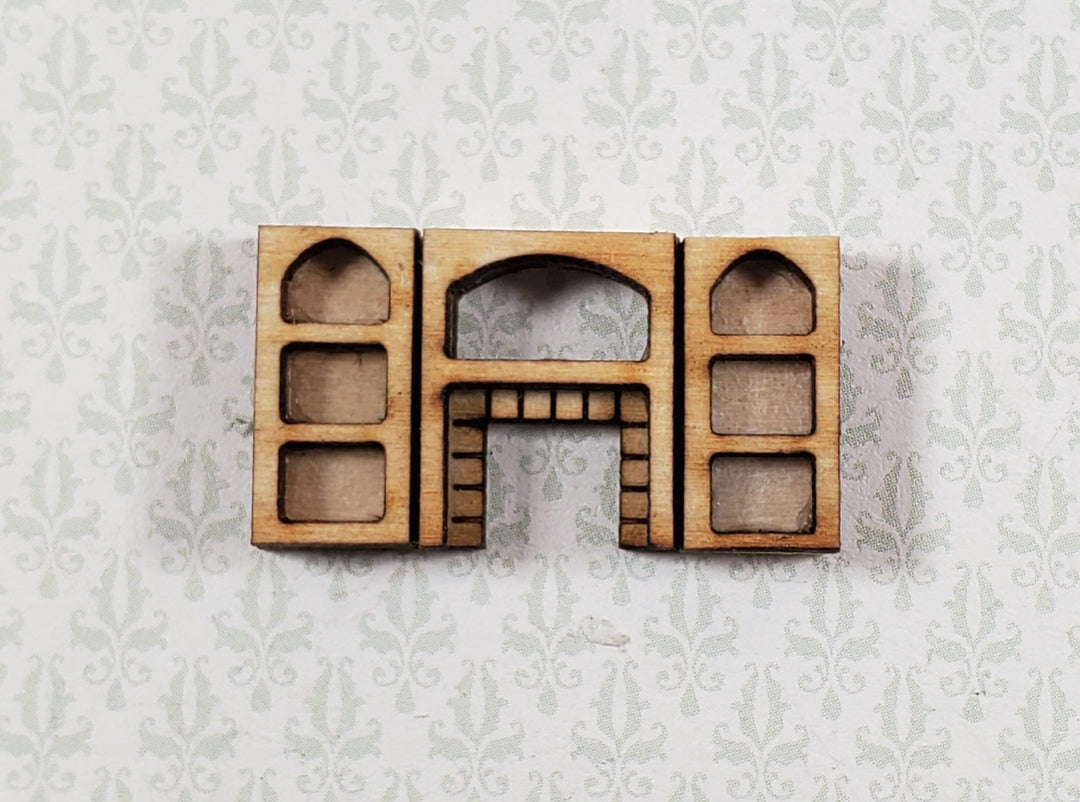 Dollhouse Miniature 1:144 Scale Fireplace and Bookcase Set KIT DIY - Miniature Crush