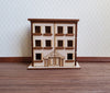 Dollhouse Miniature 1:144 Scale Kit House 3 Story Front Opening 6 Rooms