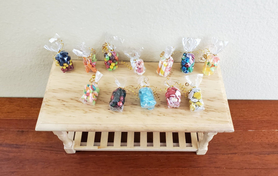Dollhouse Miniature 12 Bags of Candy Treats for Sweet Shop 1:12 Scale Candies - Miniature Crush