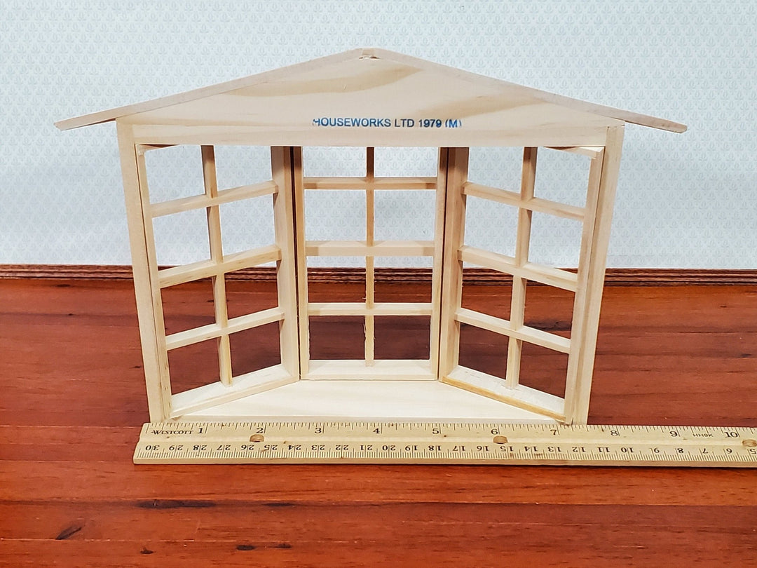 Dollhouse Miniature 3 Bay Window Large 24 Light 1:12 Scale Houseworks 5008 - Miniature Crush