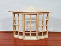 Dollhouse Miniature 3 Bay Window Large 24 Light 1:12 Scale Houseworks 5008
