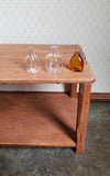 Dollhouse Miniature 3 Empty Real Glass Bottles or Flower Vases Amber Flask 1:12 Scale - Miniature Crush
