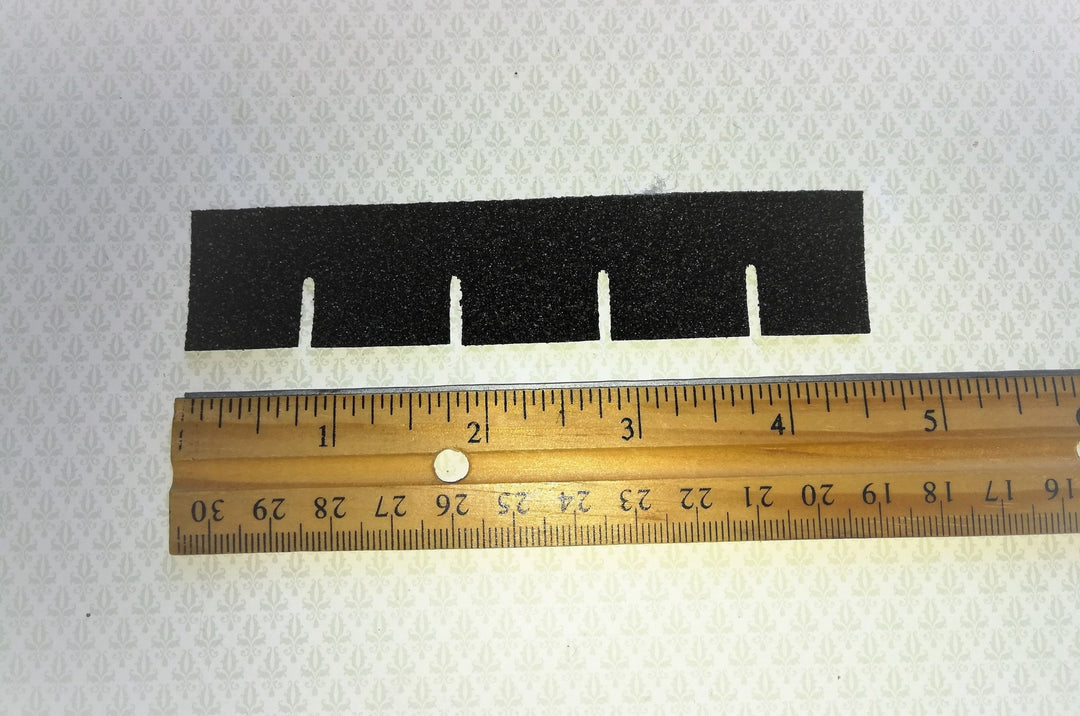Dollhouse Miniature Asphalt Shingles Black Square 1:12 Scale #4001 144-157 Sq Inches - Miniature Crush