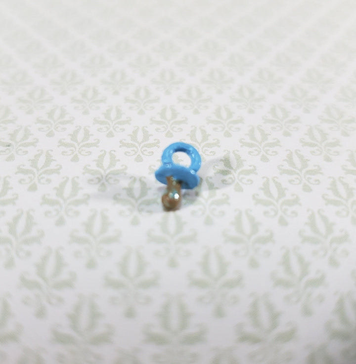 Dollhouse Miniature Baby Pacifier BLUE 1:12 Scale Nursery Tiny Painted Metal - Miniature Crush