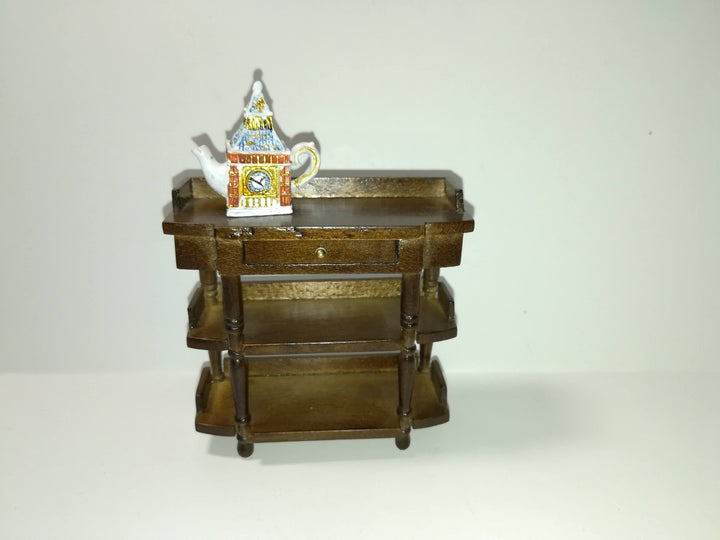 Dollhouse Miniature Big Ben Teapot Kettle 1:12 or 1/6 Scale Kitchen Cookware - Miniature Crush