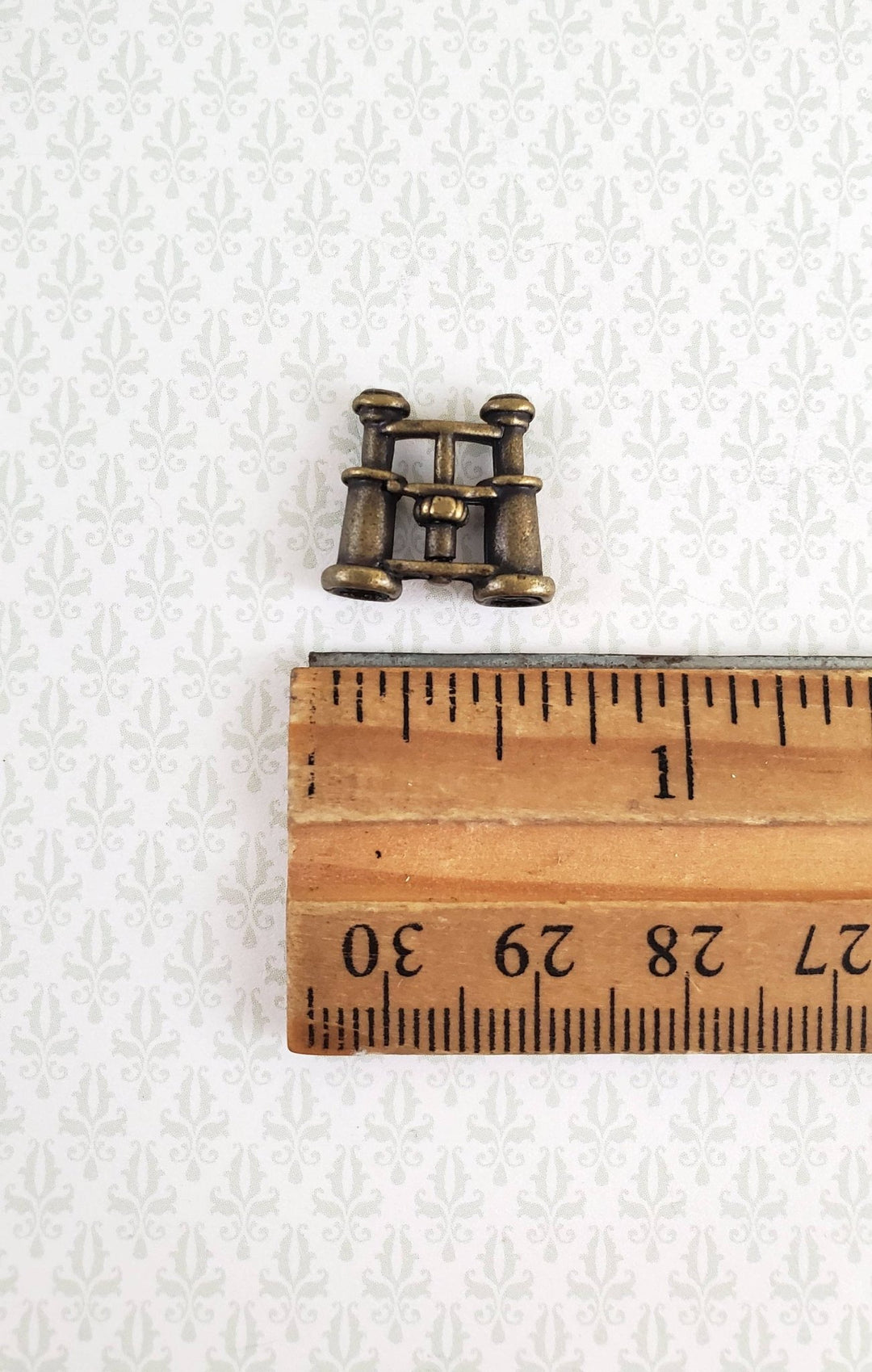 Dollhouse Miniature Binoculars Vintage Style Metal Antique Bronze 1:12 Scale - Miniature Crush