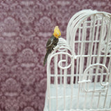 Dollhouse Miniature Bird Gray Yellow Cockatiel 1:12 Scale Falcon Miniatures - Miniature Crush