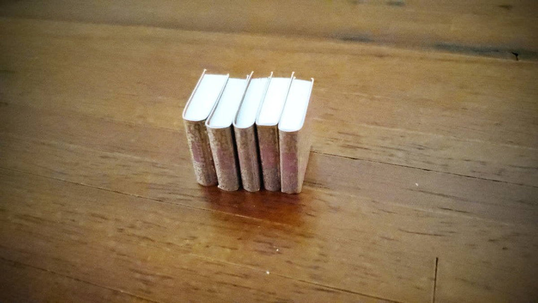 Dollhouse Miniature Book Set x5 Louisa May Alcott 1:12 Scale (blank inside) - Miniature Crush