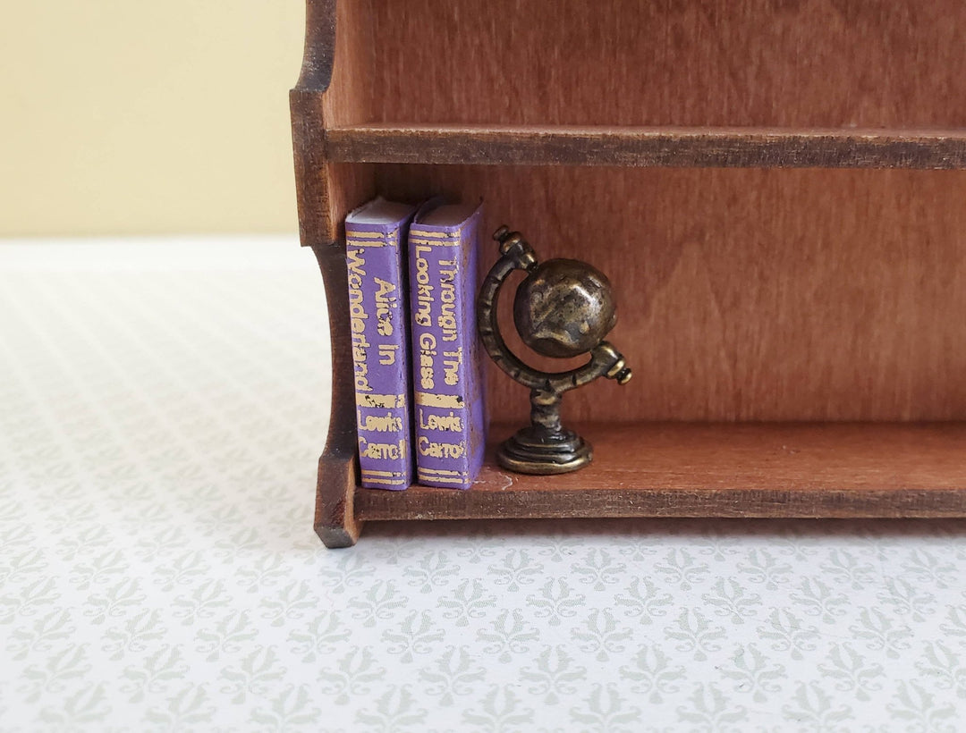 Dollhouse Miniature Books x2 Alice in Wonderland Set Lewis Carroll 1:12 Scale (blank inside) - Miniature Crush