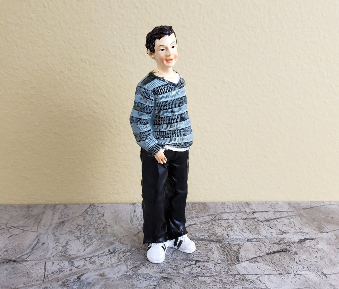 Dollhouse Miniature Boy Son Teenager Brother Modern Standing 1:12 Scale - Miniature Crush