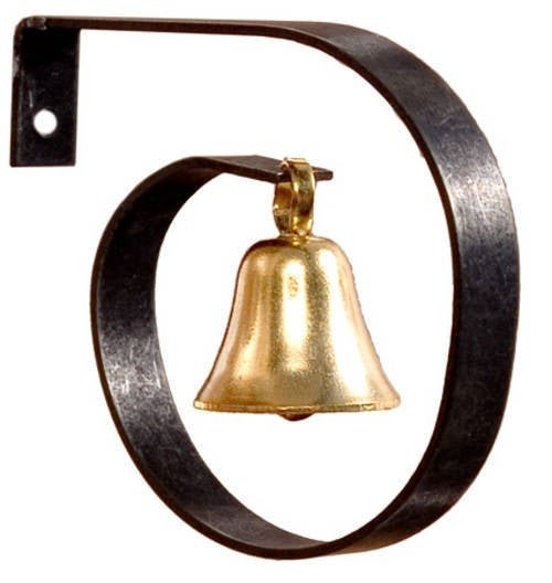 Dollhouse Miniature Brass Dinner Bell or Porch Shop Bell 1:12 Scale Accessory - Miniature Crush