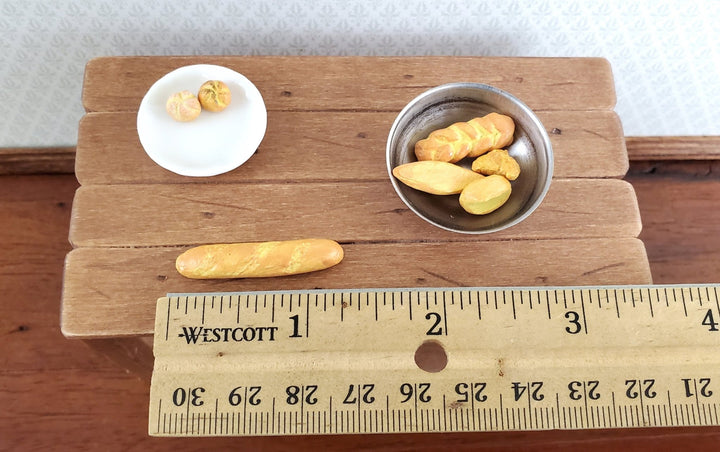 Dollhouse Miniature Bread Rolls Buns Assorted 1:12 Scale Food Kitchen Falcon Miniatures - Miniature Crush