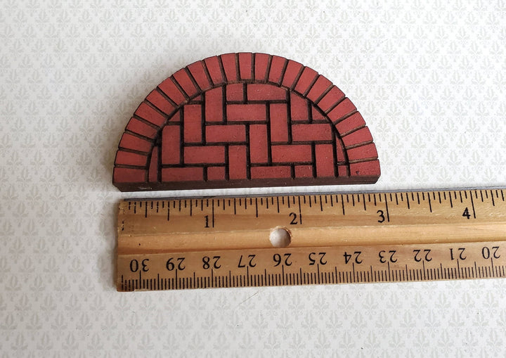 Dollhouse Miniature Brick Step Half Round Exterior for Entryway Door 1:12 Scale 3" - Miniature Crush