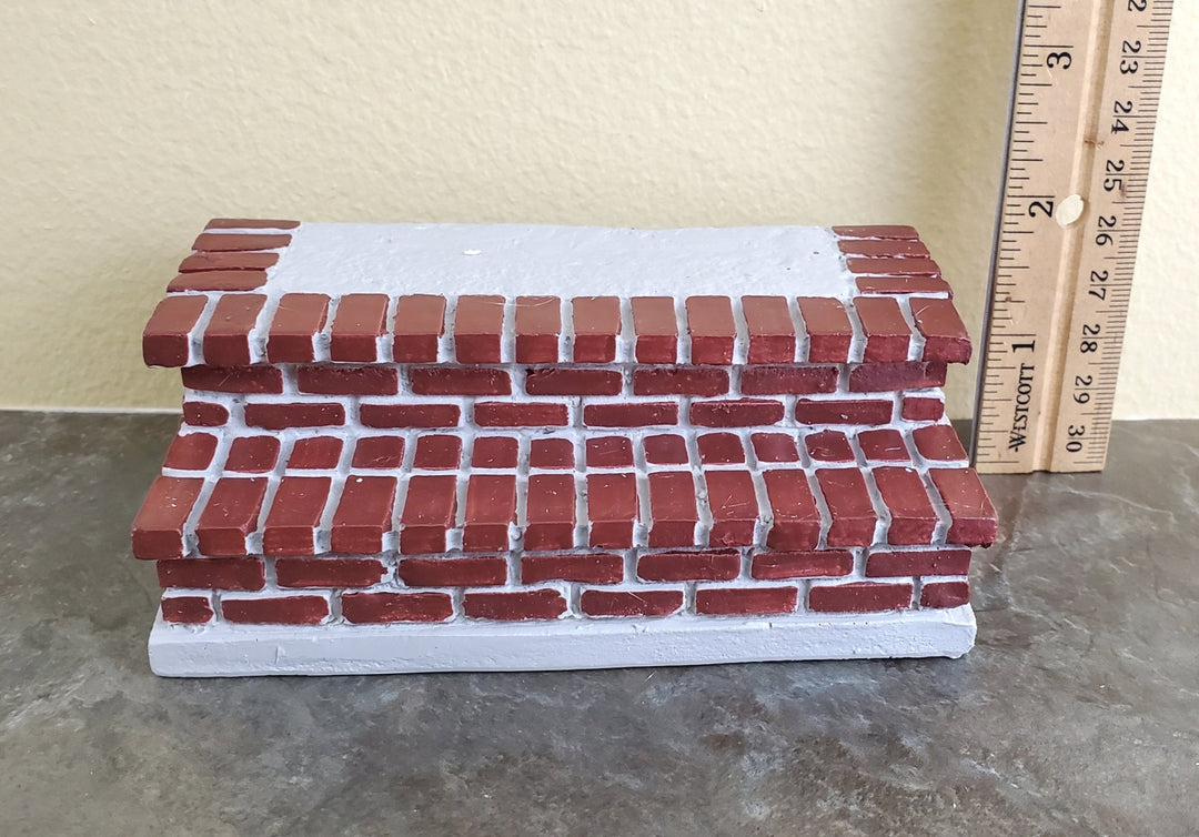 Dollhouse Miniature Brick Steps Resin Large 1:12 Scale Garden or Yard - Miniature Crush