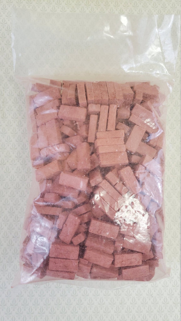 Dollhouse Miniature Bricks Common Red Brick by Andi Mini Brick & Stone 1:12 Scale 325 Pieces - Miniature Crush