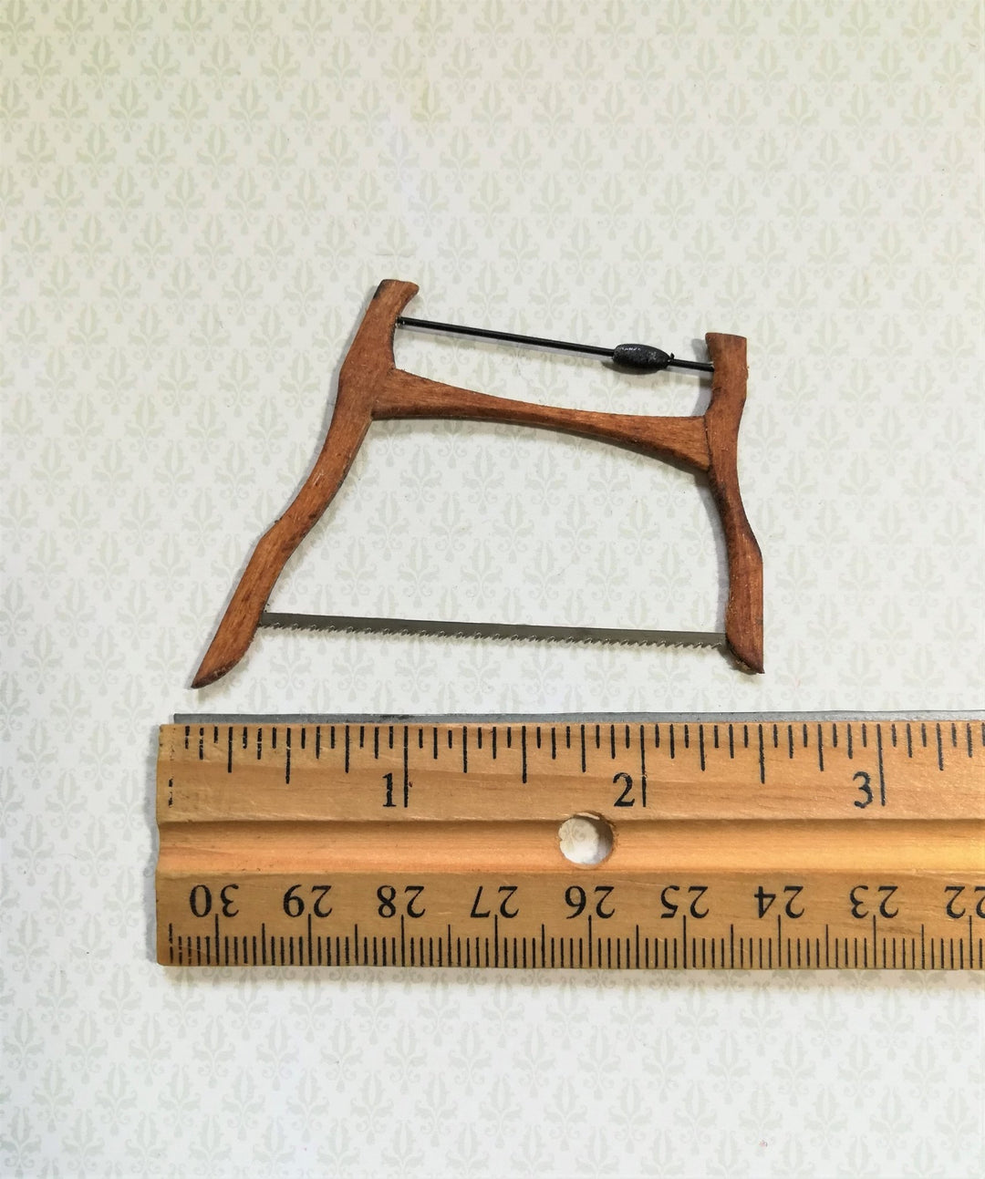 Dollhouse Miniature Bucksaw Vintage Style Cross Saw Sir Thomas Thumb 1:12 Scale Tool - Miniature Crush