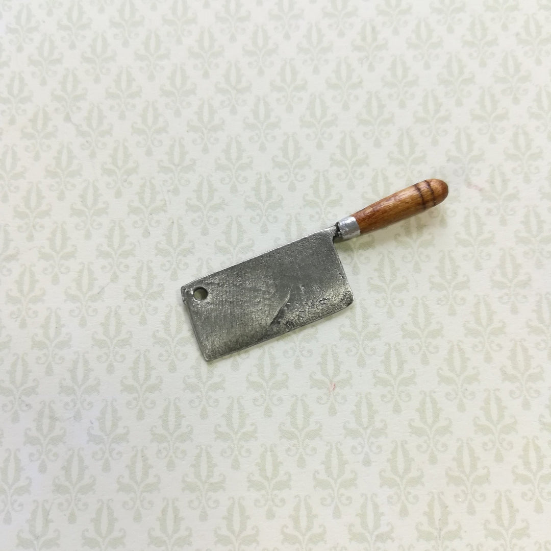 Dollhouse Miniature Butcher Knife Cleaver Sir Thomas Thumb 1:12 Scale - Miniature Crush