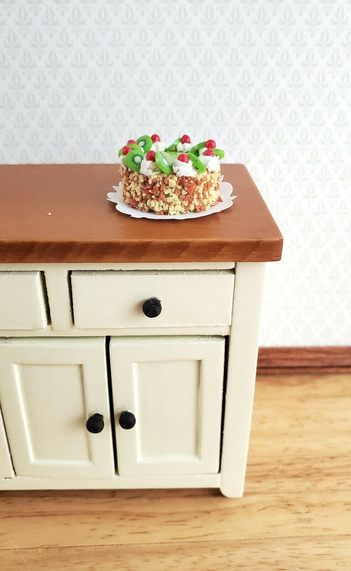 Dollhouse Miniature Cake Kiwi Lime Cherry Pie 1:12 Scale Dessert Food - Miniature Crush