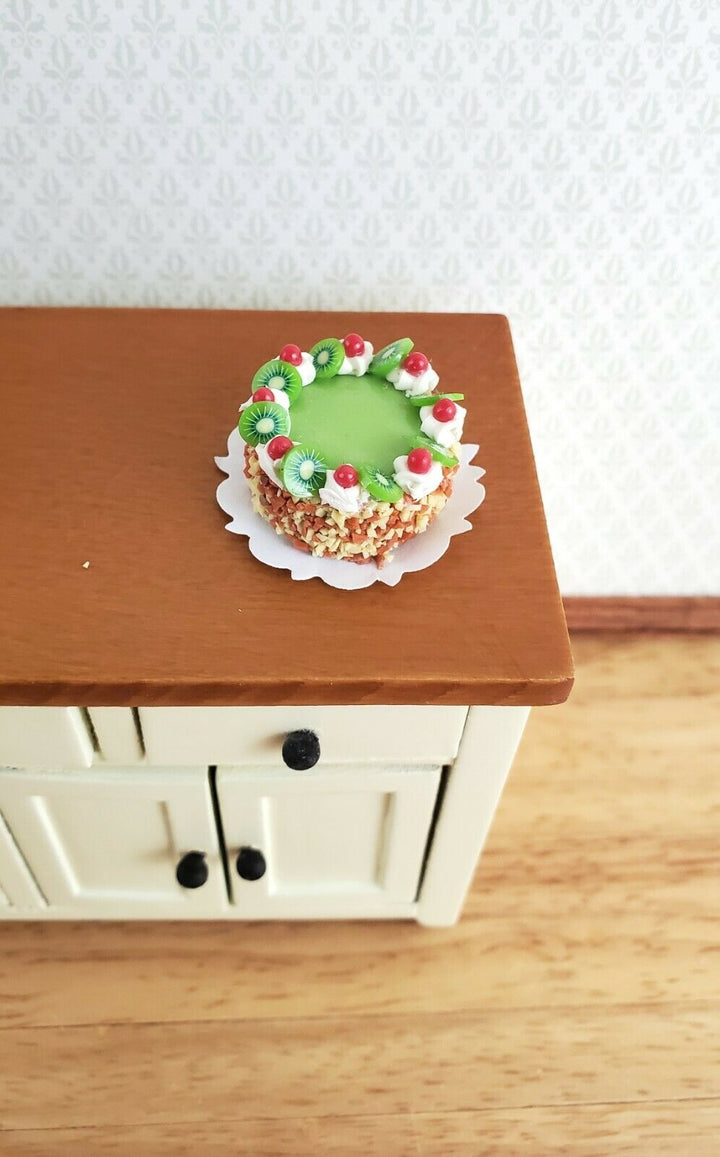Dollhouse Miniature Cake Kiwi Lime Cherry Pie 1:12 Scale Dessert Food - Miniature Crush