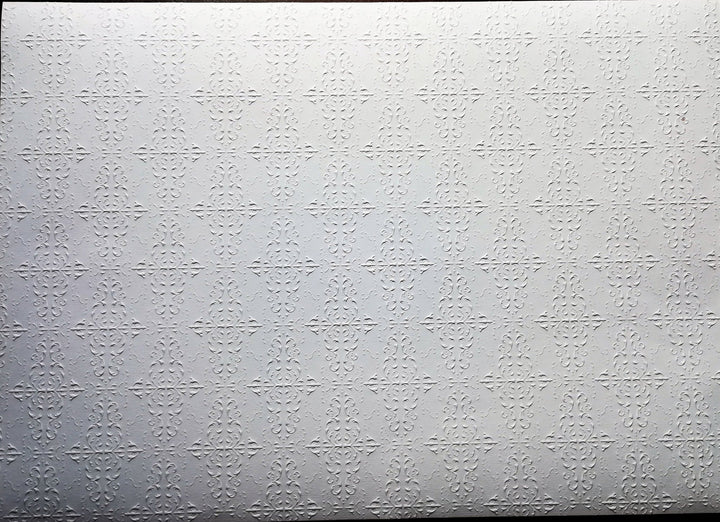 Dollhouse Miniature Ceiling Paper Embossed Textured 1:12 Scale 17 "x 12" - Miniature Crush