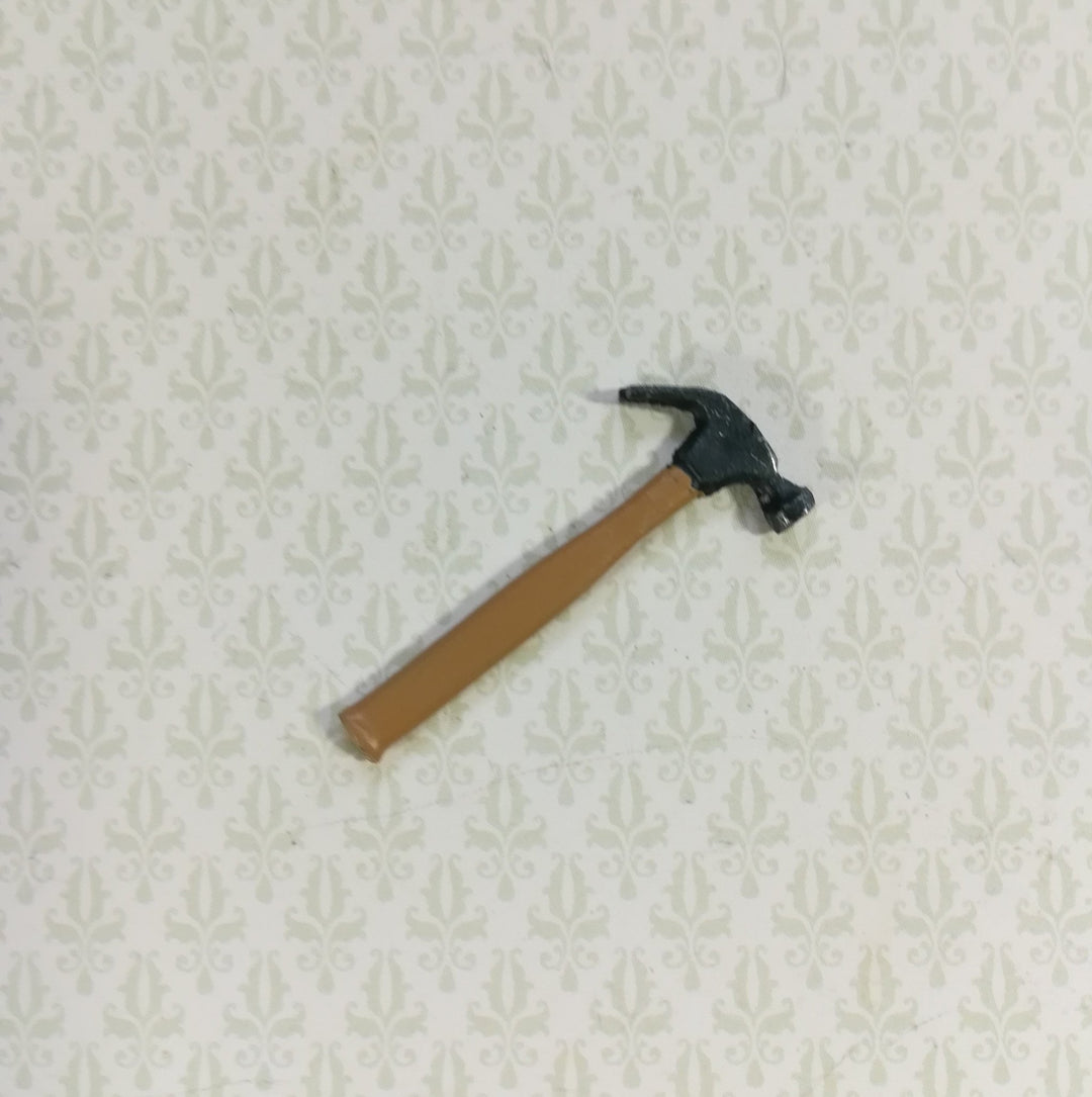 Dollhouse Miniature Claw Hammer 1:12 Scale Tool Painted Metal - Miniature Crush