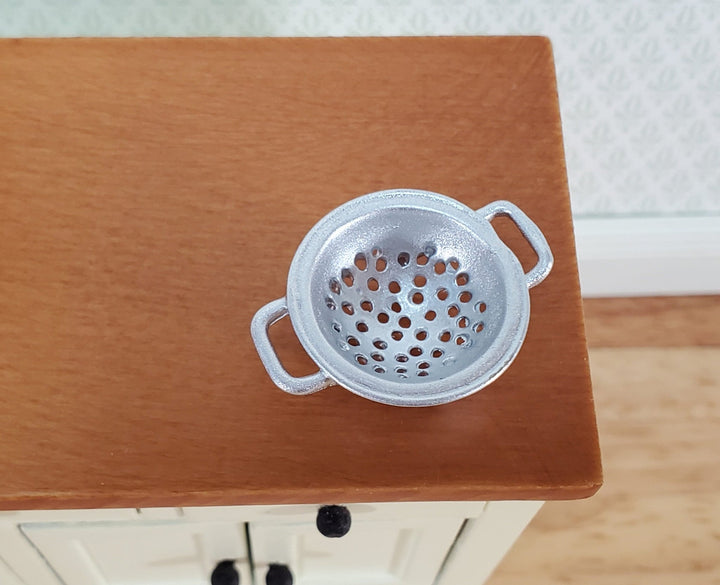 Dollhouse Miniature Colander Strainer Metal 1:12 Scale Kitchen Accessories - Miniature Crush