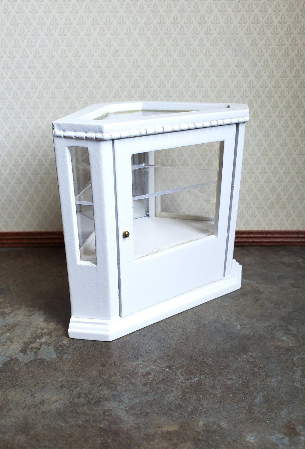 Dollhouse Miniature Corner Display Counter for Bakery Store or Shop 1:12 Scale Furniture White - Miniature Crush