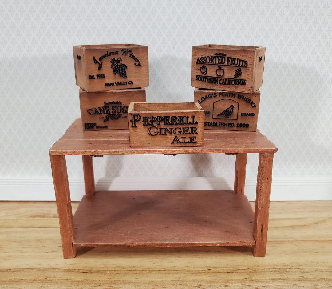 Dollhouse Miniature Crate Pepperell Ginger Ale Vintage Style 1:12 Scale Handmade - Miniature Crush
