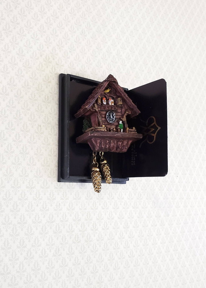 Dollhouse Miniature Cuckoo Clock Resin by Reutter 1:12 Scale German Style - Miniature Crush