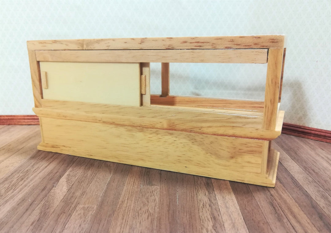 Dollhouse Miniature Display Counter for Bakery Store or Shop 1:12 Scale Furniture Light Oak - Miniature Crush