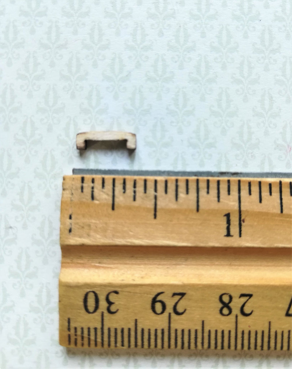 Dollhouse Miniature Drawer Pulls Handles Wood 12 Pieces 1:12 Scale 3/8" Handmade - Miniature Crush