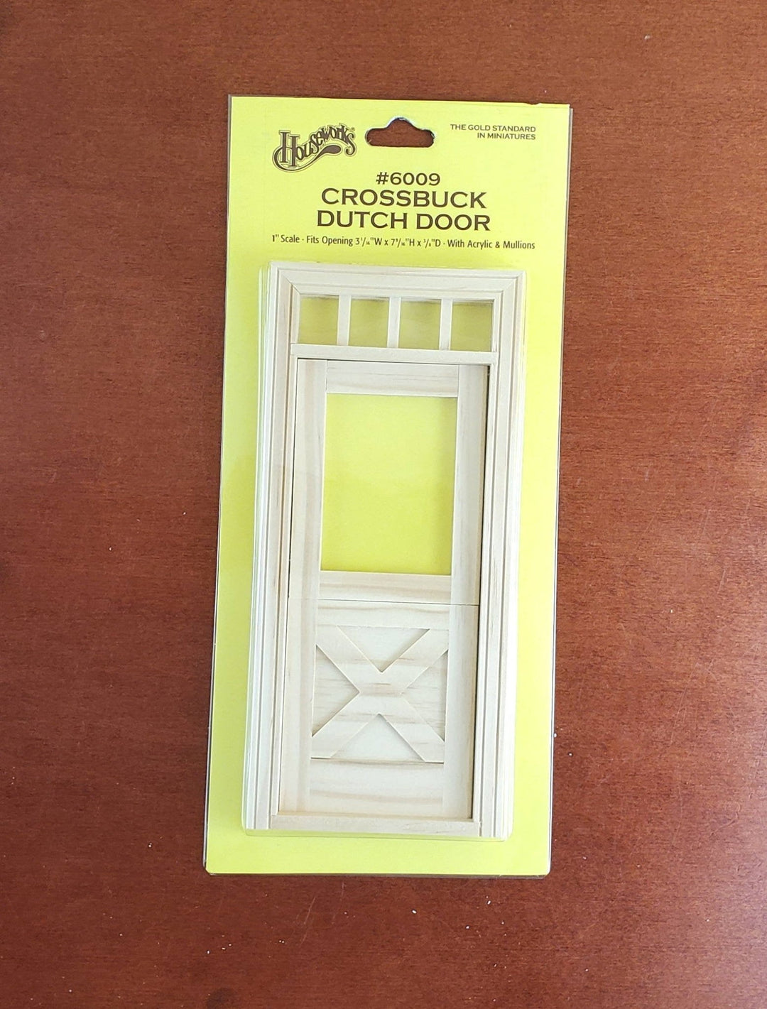 Dollhouse Miniature Exterior Door Crossbuck Dutch Door 1:12 Scale Houseworks #6009 - Miniature Crush
