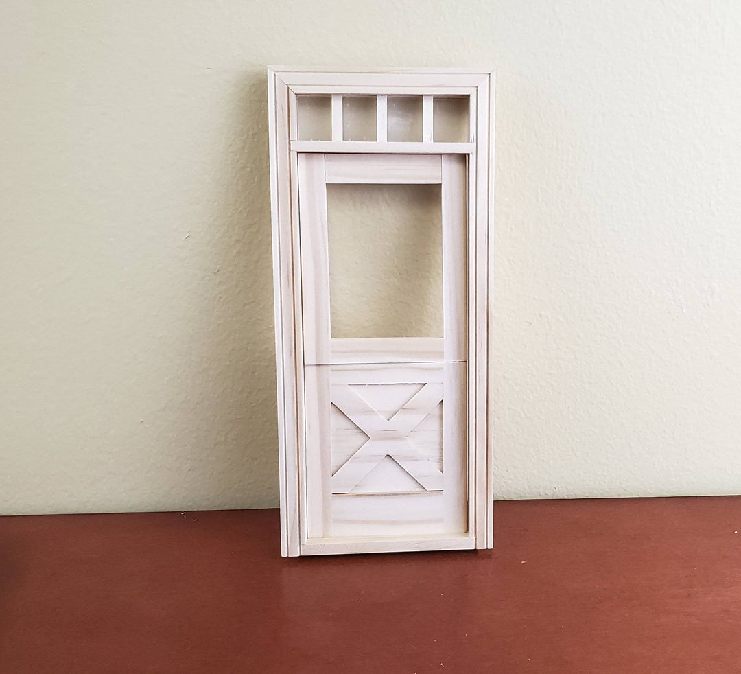 Dollhouse Miniature Exterior Door Crossbuck Dutch Door 1:12 Scale Houseworks #6009 - Miniature Crush