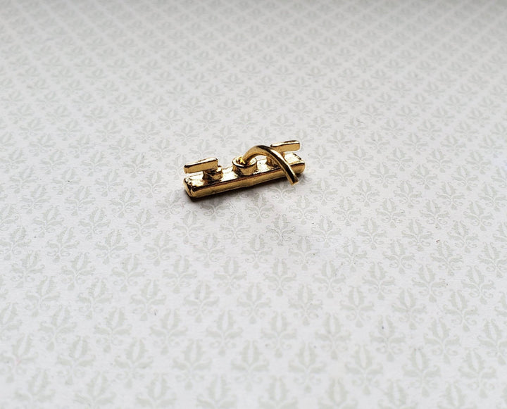 Dollhouse Miniature Faucet Tap for Kitchen or Bathroom Sink 1:12 Scale Gold Metal - Miniature Crush