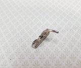 Dollhouse Miniature Faucet Tap for Kitchen or Bathroom Sink 1:12 Scale Silver Metal - Miniature Crush
