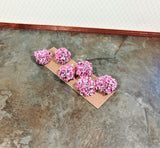Dollhouse Miniature Flowering Shrub Pink & White Small Bush Round 1:12 Scale - Miniature Crush