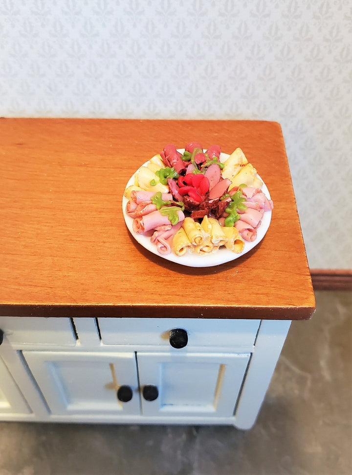Dollhouse Miniature Food Cold Cuts Meat Party Tray 1:12 Scale Kitchen - Miniature Crush