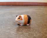 Dollhouse Miniature Guinea Pigs Set of 3 1:12 Scale Pet Black White Brown Orange - Miniature Crush